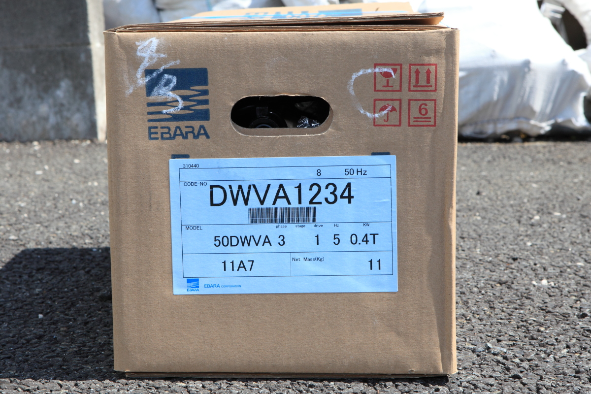 新作多数 MARIE-SHOP荏原製作所 ダーウィンシリーズ DWVA型 樹脂製汚水 汚物用水中ポンプ 接続口径50A ねじ込み接続 単相100V  単独自動型 60Hz専用 型式
