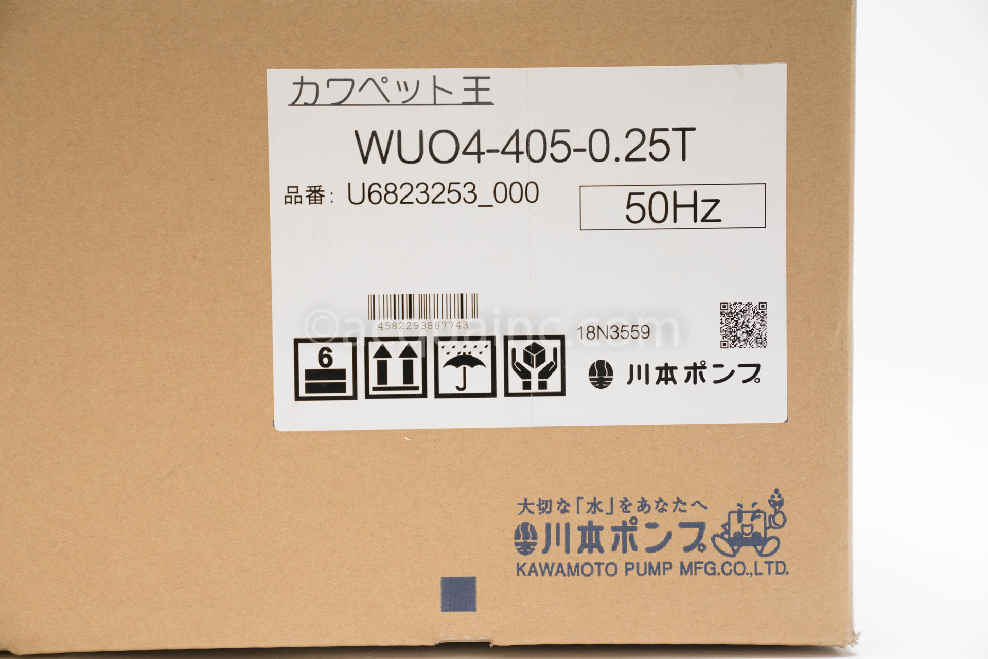 新製品】川本製作所 WUO4-405-0.25T | 荏原製作所 エバラ 川本製作所